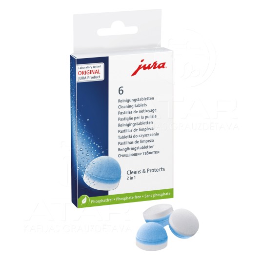 Таблетки для 2-фазовой очистки JURA, 6 шт.