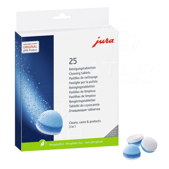 Таблетки для 3-фазовой очистки JURA, 25 шт.