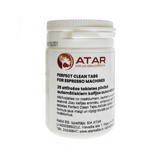 Таблетки для чистки ATAR PERFECT CLEAN TABS, 25 шт.